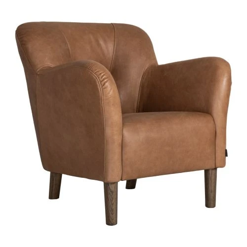 Carolina Fåtölj Skinn Konjak 3 Carolina Fåtölj Skinn Konjak