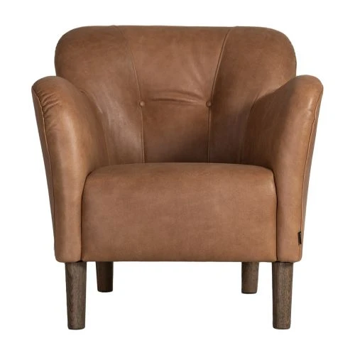 Carolina Fåtölj Skinn Konjak 4 Carolina Fåtölj Skinn Konjak - Bild 2