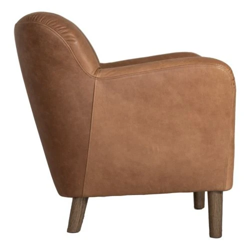 Carolina Fåtölj Skinn Konjak 5 Carolina Fåtölj Skinn Konjak - Bild 3