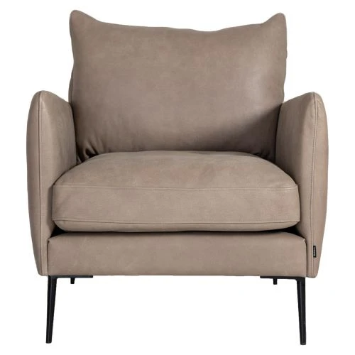 Alizee Fåtölj Skinn Mullvad 4 Alizee Fåtölj Skinn Mullvad - Bild 2