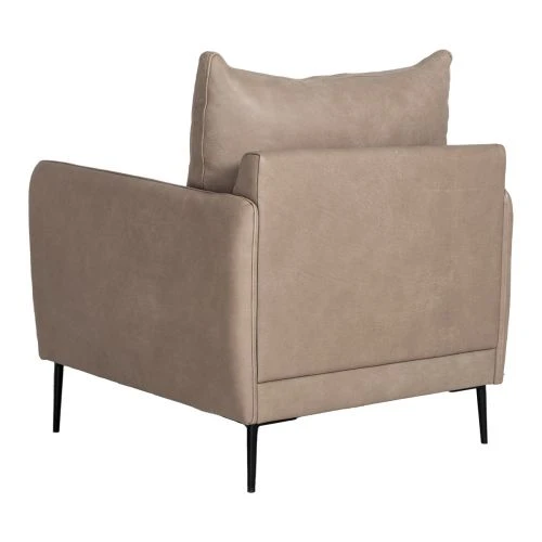 Alizee Fåtölj Skinn Mullvad 6 Alizee Fåtölj Skinn Mullvad - Bild 4