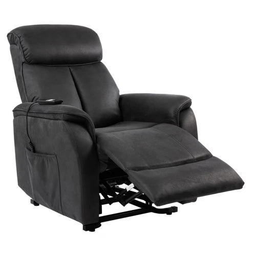 Stenis Reclinerfåtölj Tyg Grå 3 Stenis Reclinerfåtölj Tyg Grå - Bild 2