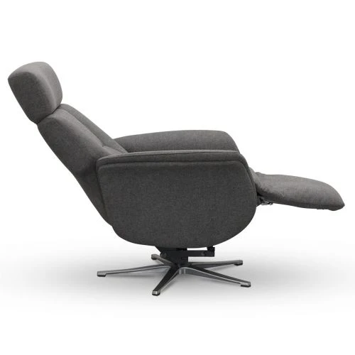 Lissabon Elstyrd Reclinerfåtölj Med Lift-up Tyg Grå 6 Lissabon Elstyrd Reclinerfåtölj Med Lift-up Tyg Grå - Bild 4