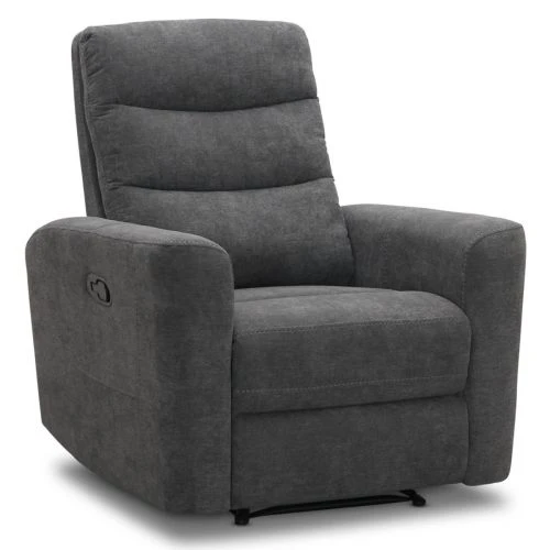 Chicago Reclinerfåtölj Manuell Tyg Grå 4 Chicago Reclinerfåtölj Manuell Tyg Grå - Bild 2