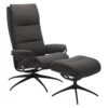 Stressless Tokyo Fåtölj Med Pall Läder Mörkgrå 1 Stressless Tokyo Fåtölj Med Pall Läder Mörkgrå -Pal Shop 024497 4