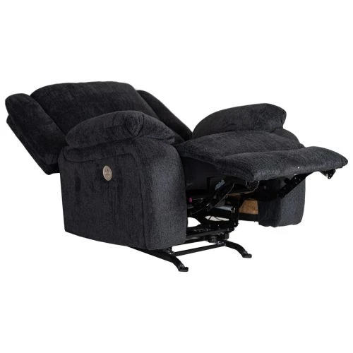 Ohio Reclinerfåtölj Elstyrd Tyg Grå 4 Ohio Reclinerfåtölj Elstyrd Tyg Grå - Bild 2