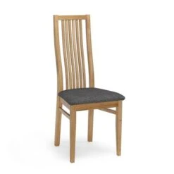 Allegro Stol Oljad Ek/tyg Grå