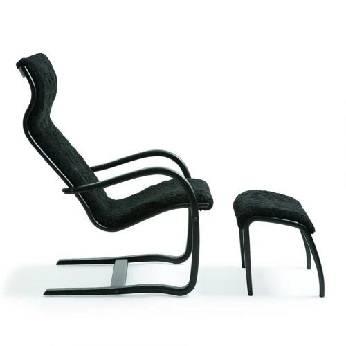 Gazell Fåtölj Med Pall I Fårskinn 4 Gazell Fåtölj Med Pall I Fårskinn - Bild 2