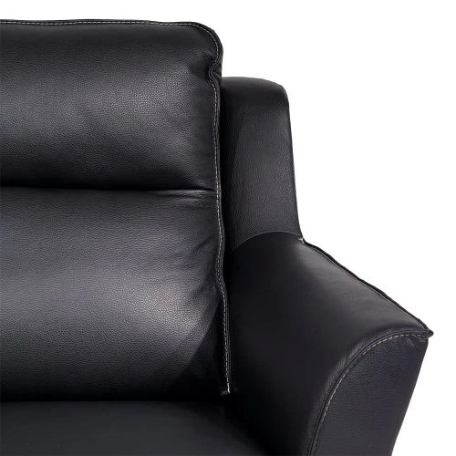 Casino Fåtölj Läder Svart 5 Casino Fåtölj Läder Svart - Bild 3
