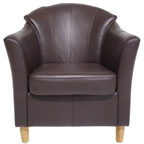 Club 95 Fåtölj Läder Brun 4 Club 95 Fåtölj Läder Brun - Bild 2