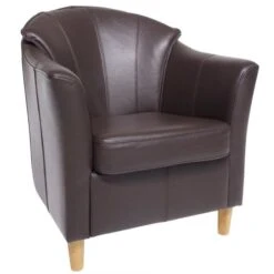 Club 95 Fåtölj Läder Brun