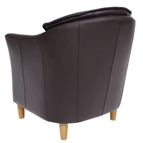 Club 95 Fåtölj Läder Brun 5 Club 95 Fåtölj Läder Brun - Bild 3