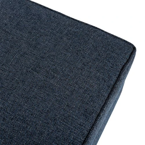 Duo Fotpall Tyg Blå 5 Duo Fotpall Tyg Blå - Bild 3