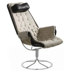 Jetson Match Fåtölj Flax 21 Och Läder Svart