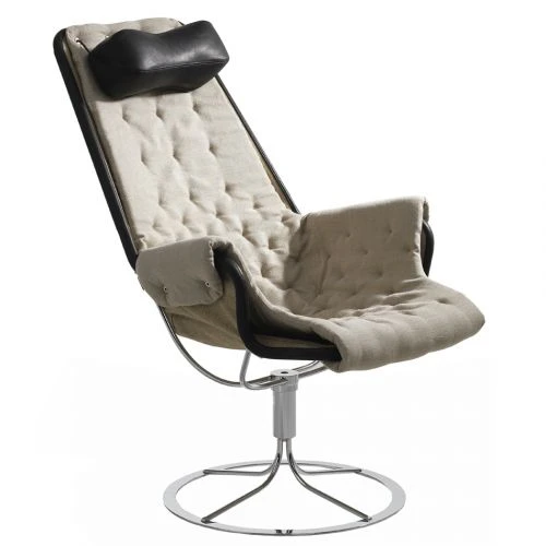 Jetson Match Fåtölj Flax 21 Och Läder Svart 3 Jetson Match Fåtölj Flax 21 Och Läder Svart