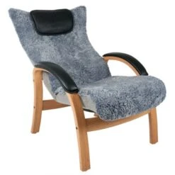 Easy Fåtölj Med Pall I Fårskinn Grafit -Pal Shop easy fa to lj pall graphit 014228 7 2