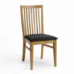 Ekliden Stol Oljad Ek/tyg Mörkgrå