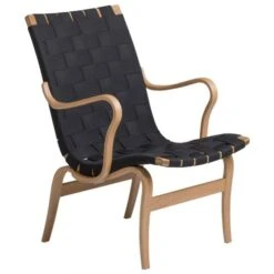 Eva Fåtölj Sadelgjord Svart