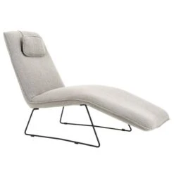 Fly Schäslong Tyg Grå