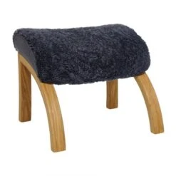 Focus Fåtölj Med Pall Fårskinn Koks Ekben -Pal Shop focus f t lj 017418 5 1