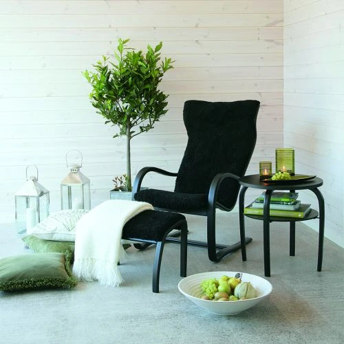 Gazell Fåtölj Med Pall I Fårskinn 5 Gazell Fåtölj Med Pall I Fårskinn - Bild 3