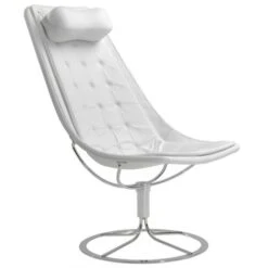 Jetson 66 Fåtölj Läder Vit