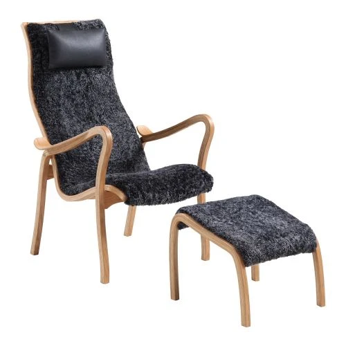 Kaptenen Fåtölj Med Pall Fårskinn Koks 3 Kaptenen Fåtölj Med Pall Fårskinn Koks