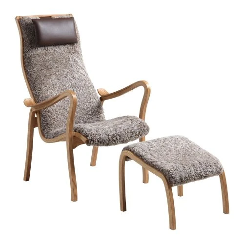 Kaptenen Fåtölj Med Pall Fårskinn Nougat 3 Kaptenen Fåtölj Med Pall Fårskinn Nougat