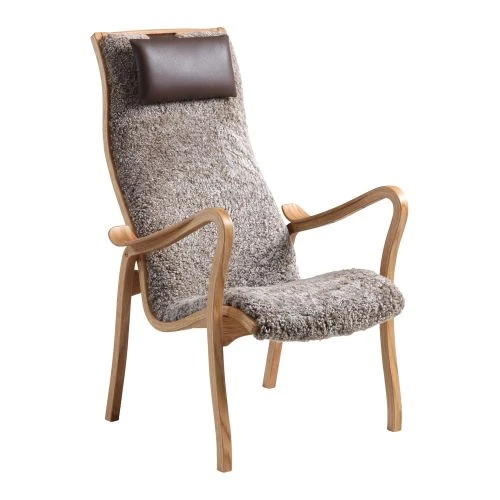 Kaptenen Fåtölj Med Pall Fårskinn Nougat 4 Kaptenen Fåtölj Med Pall Fårskinn Nougat - Bild 2