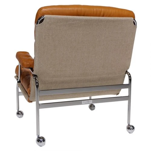 Karin 73 Fåtölj Läder Konjak 4 Karin 73 Fåtölj Läder Konjak - Bild 2