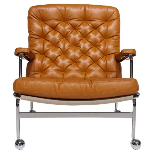 Karin 73 Fåtölj Läder Konjak 6 Karin 73 Fåtölj Läder Konjak - Bild 4