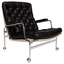 Karin 73 Fåtölj Läder Brun