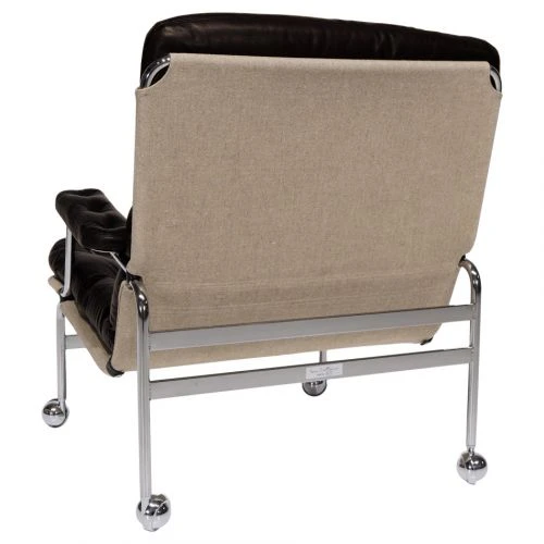 Karin 73 Fåtölj Läder Brun 4 Karin 73 Fåtölj Läder Brun - Bild 3