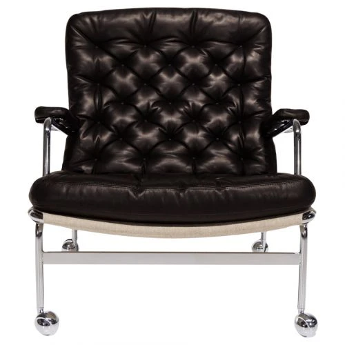 Karin 73 Fåtölj Läder Brun 3 Karin 73 Fåtölj Läder Brun - Bild 2