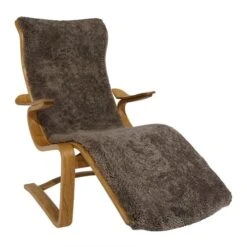 Kavaljeren Fåtölj Fårskinn Nougat