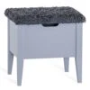 Klinte Bänk Mdf Grålack Fårpälsöverdrag 45 Cm -Pal Shop klinte bank 45 cm gra med fartyg web
