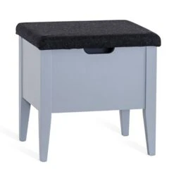 Klinte Bänk Mdf Grålack Nojus Ulltyg 45 Cm