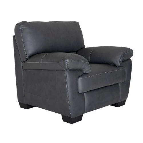 Malaga Fåtölj Skinn Grå 3 Malaga Fåtölj Skinn Grå