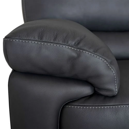 Malaga Fåtölj Skinn Grå 6 Malaga Fåtölj Skinn Grå - Bild 4