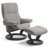 Stressless Mayfair M Fåtölj Med Pall Tyg Grå -Pal Shop mayfair f t lj o pall 018205 1