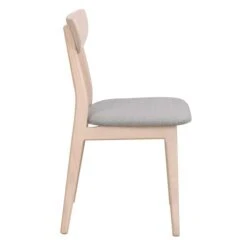 Rodham Stol Vitpigmenterad Ek/tyg Ljusgrå -Pal Shop rodham 023098 2