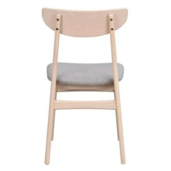 Rodham Stol Vitpigmenterad Ek/tyg Ljusgrå -Pal Shop rodham 023098 4