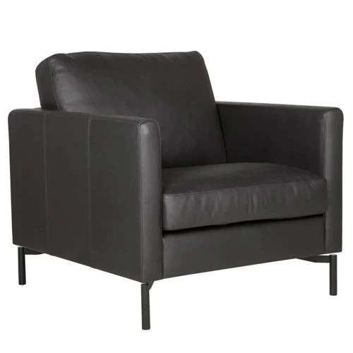 Impulse Fåtölj Läder Svart 3 Impulse Fåtölj Läder Svart