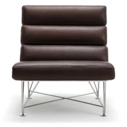 Spider Fåtölj Läder Dakota Brun