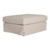 Terroso Fotpall Tyg Beige
